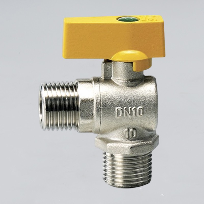 Dešinė - kampinis dujų vožtuvas