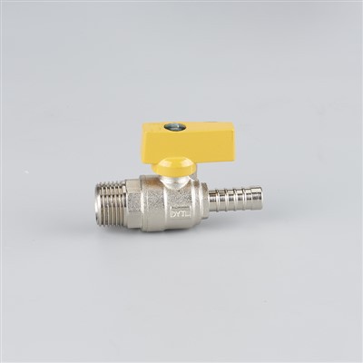 Žalvarinis drugelio rankenos dujų vožtuvas